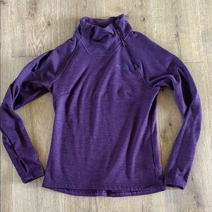 The North Face Women's Deep Purple Pullover Hoodie with 1/4 zip